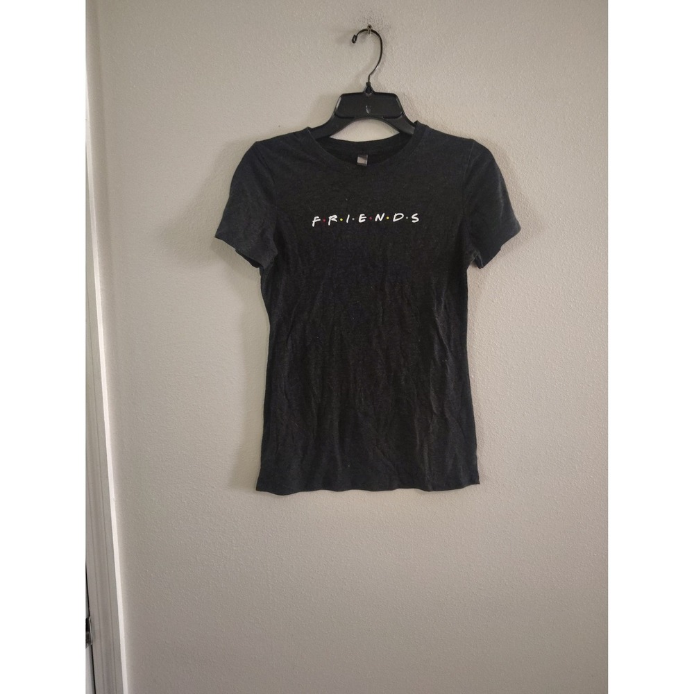 Friends TV Show Graphic Tee Charcoal Gray‎ Next Level Apparel Womens Size M Logo